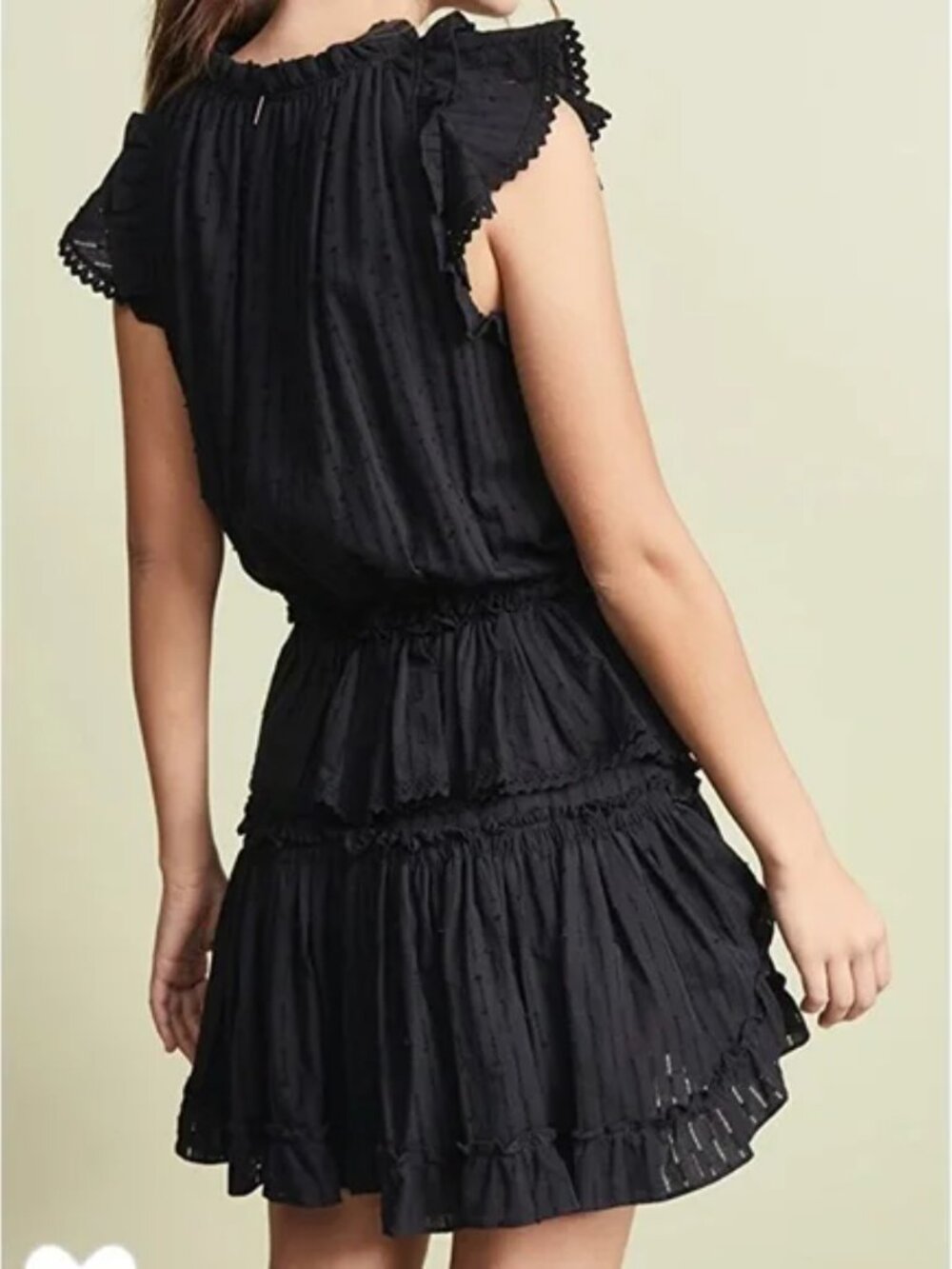 Misa Los Angeles Lillian Black Mini Dress Size L - Picture 4 of 12
